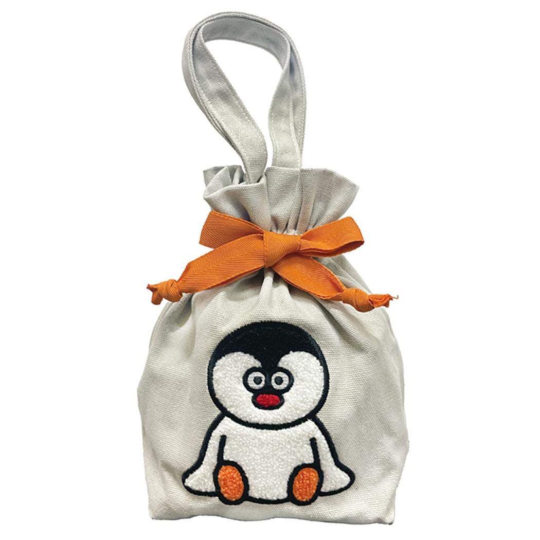 高級感 PINGUx松本セイジ きんちゃく袋 相良刺繍巾着[品番：BREW0142431 財布・ケース・小物入れ