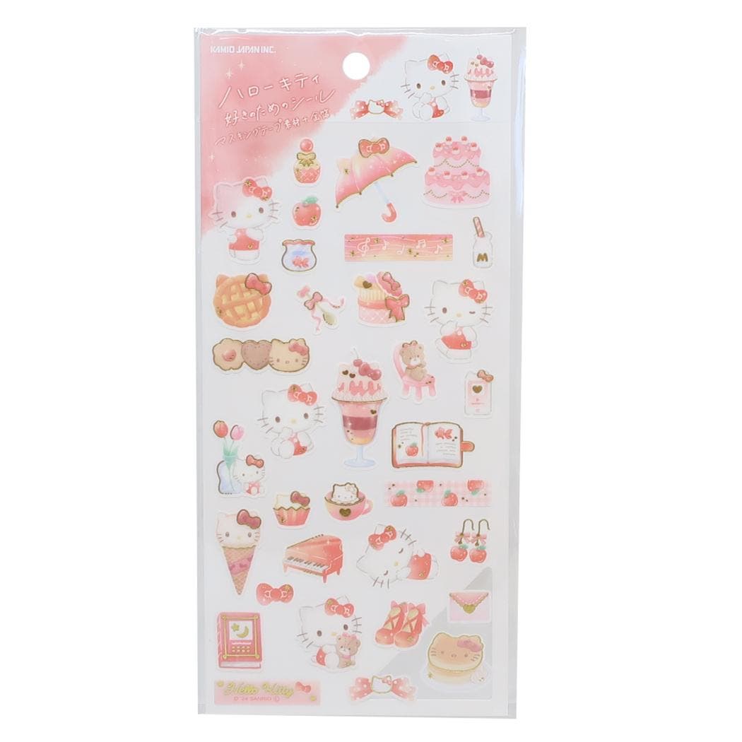 エアインシール箔押 ハローキティ 平成はっぴーフォンステッカーズ