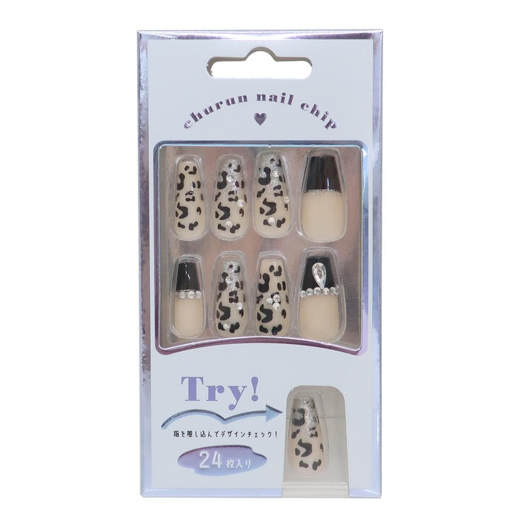 コスメ雑貨 ネイルチップ ロングスクエアタイプ[品番：BREW0148376