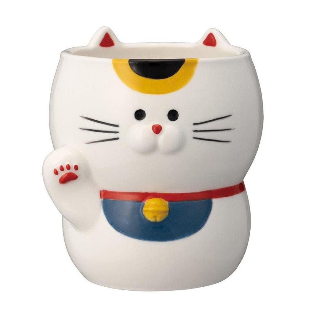 ☆水引と湯呑みニャンコが可愛いお正月猫ちゃんチャーム☆ 湯呑 招き