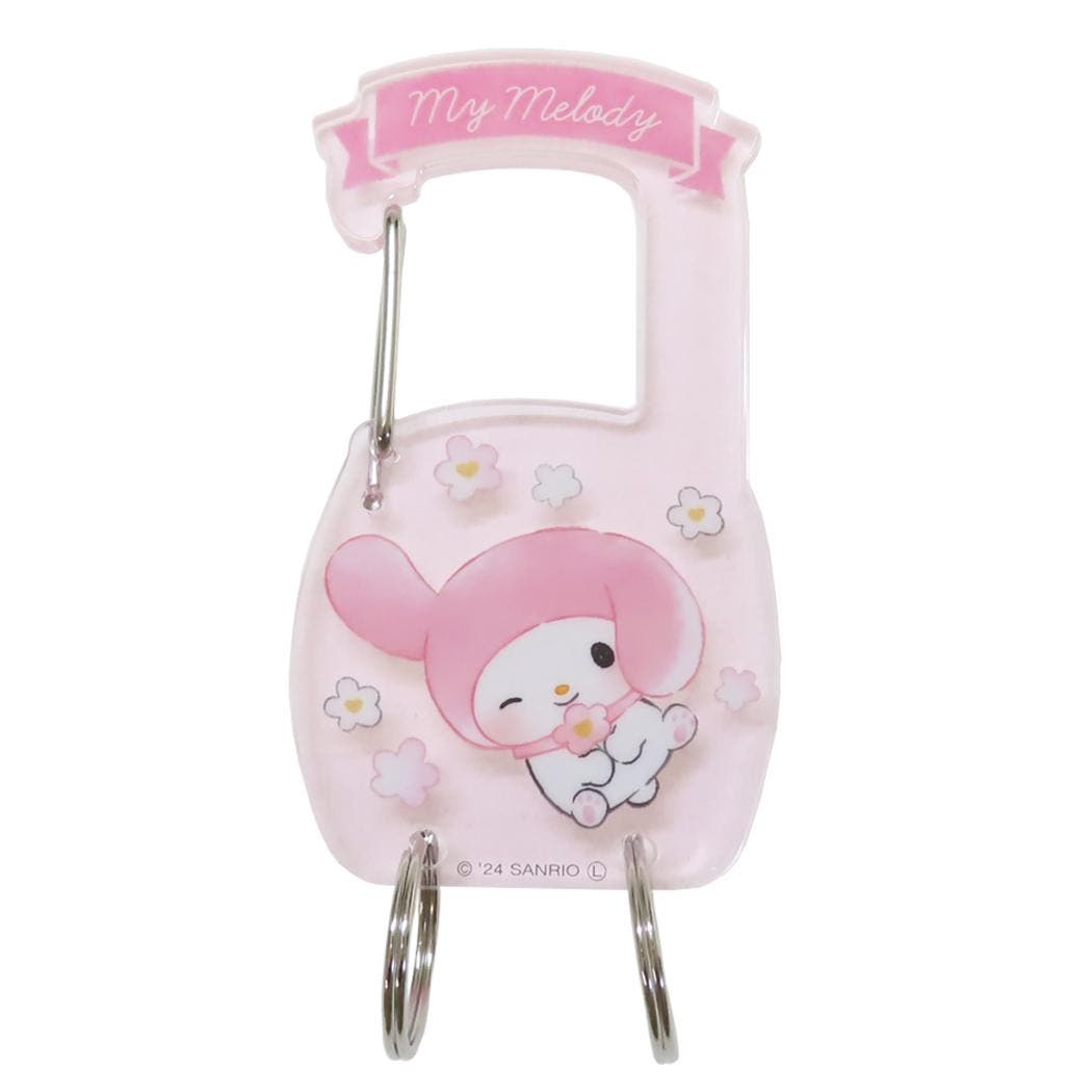 マイメロディ キーリング アクリルカラビナキーホルダー[品番