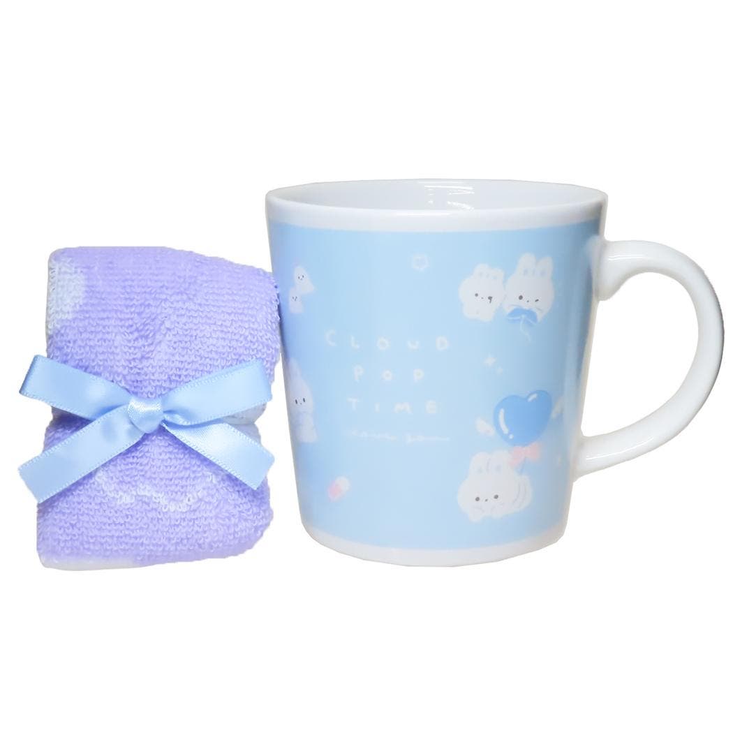 食器ギフト マグカップ＆タオルセット クラウドポップタイム[品番