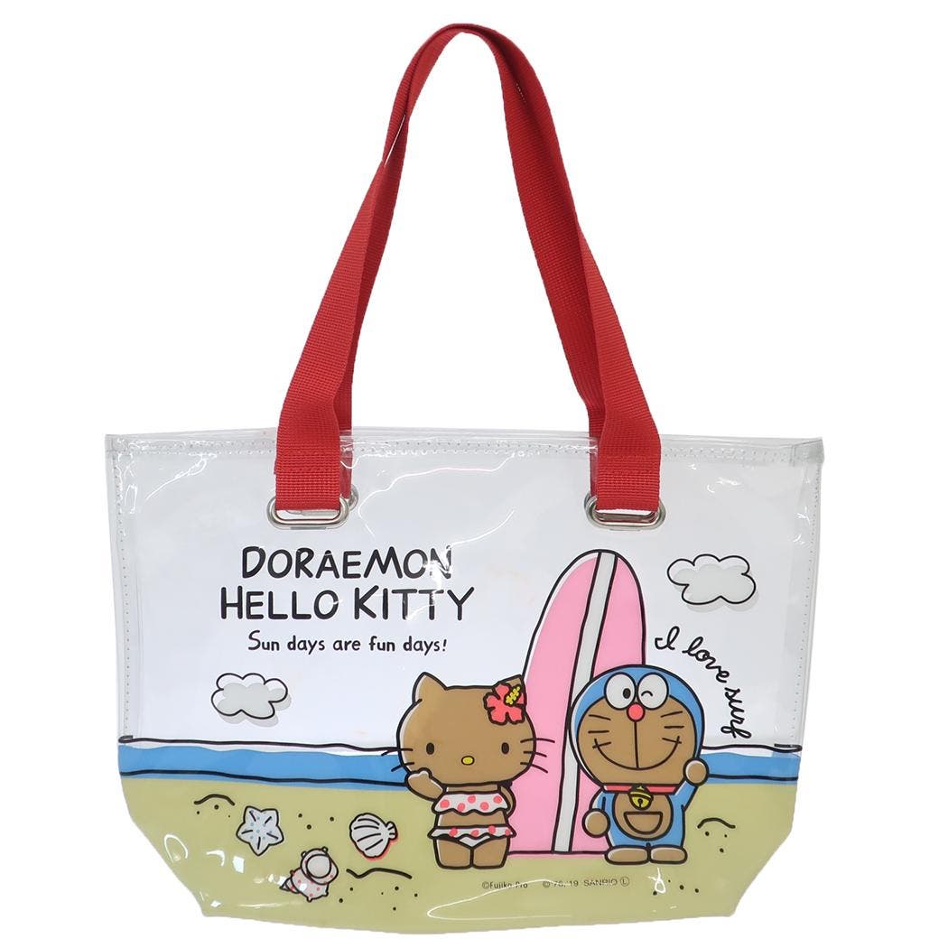 アイムドラえもんxハローキティ ミニトート クリアトート[品番