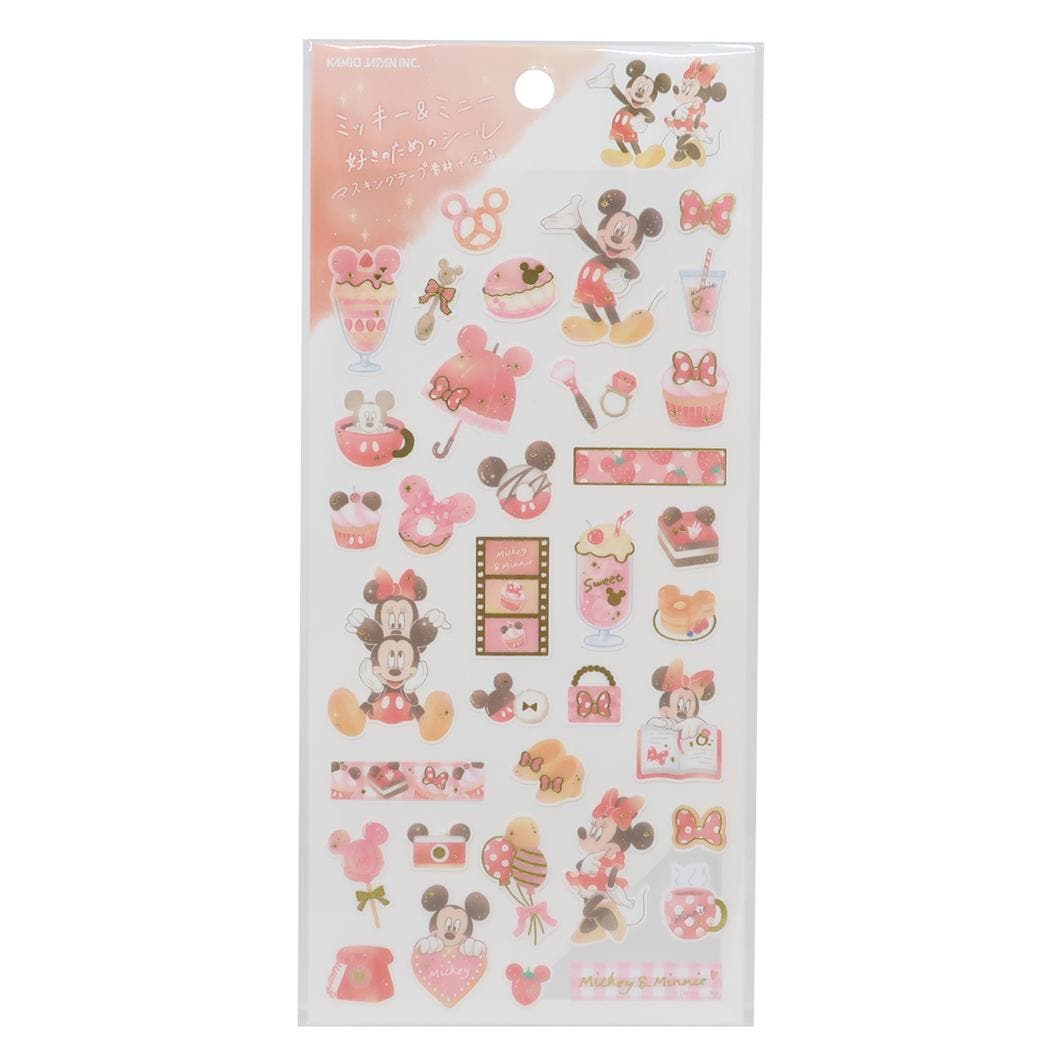 ディズニー　Disney　キャラクターシール　まとめ売り ミッキー＆ミニー キャラクターシール ディズニーキャラクター〇