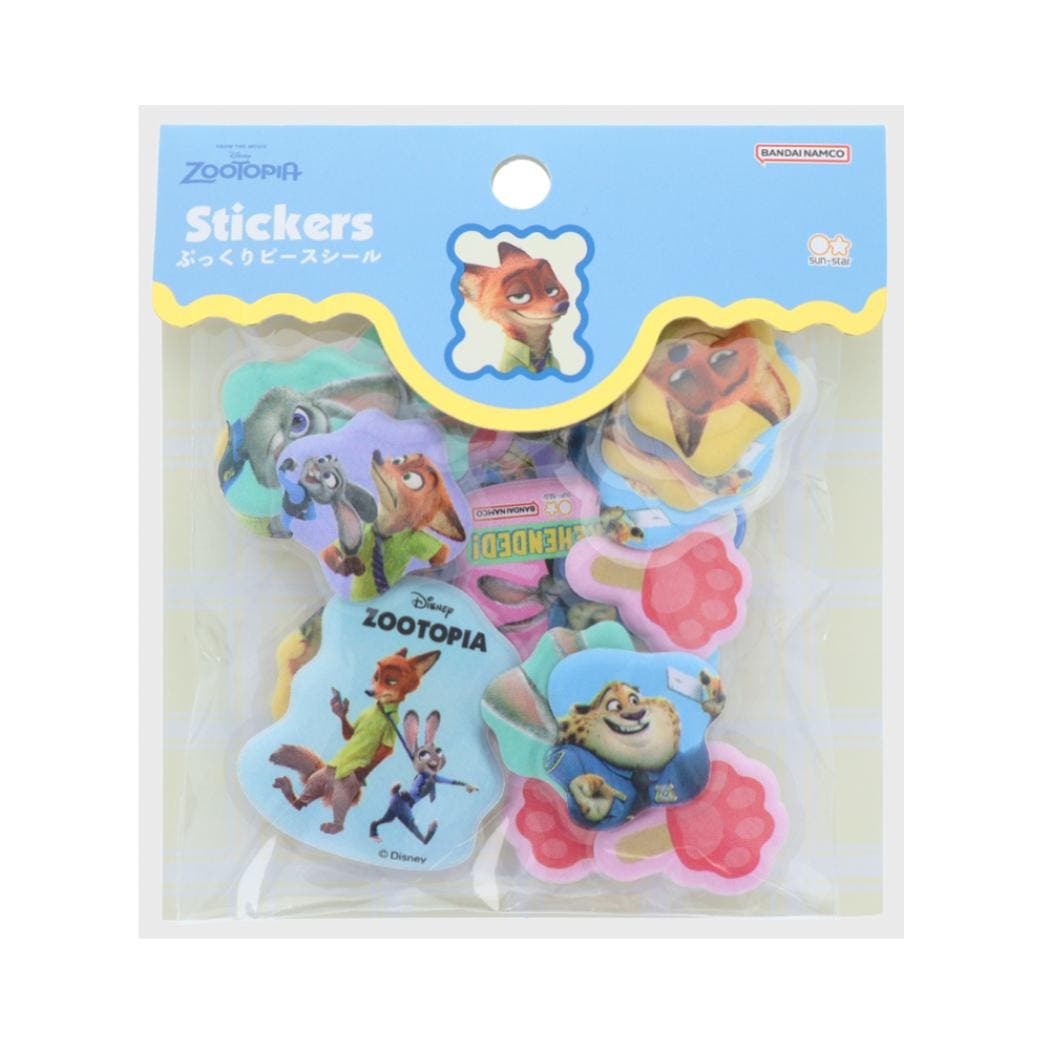 ズートピア フレークシール ぷっくりピースシール[品番：BREW0161493