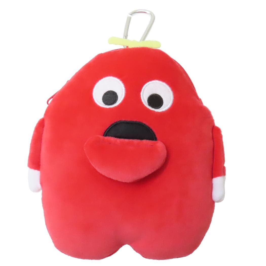 割引価格 ガチャピン＆ムック ミニポーチ カラビナ付きぬいぐるみポーチ ぬいぐるみ