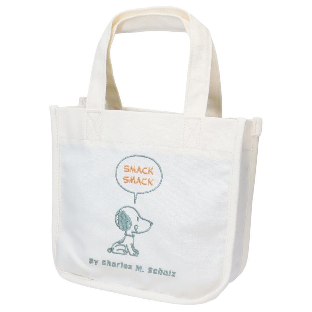 スヌーピー 刺繍 ミニトートバッグ 型番：C2557 スヌーピー ミニトート