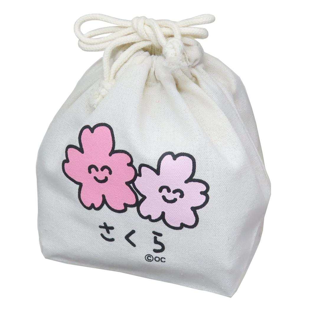 おえかきさん 巾着袋 マチ付ききんちゃくポーチ[品番：BREW0175728