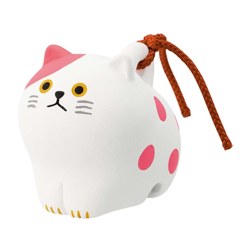 インテリア雑貨 にゃん福土鈴 ブチ ねこ デコレ 置物 かわいい