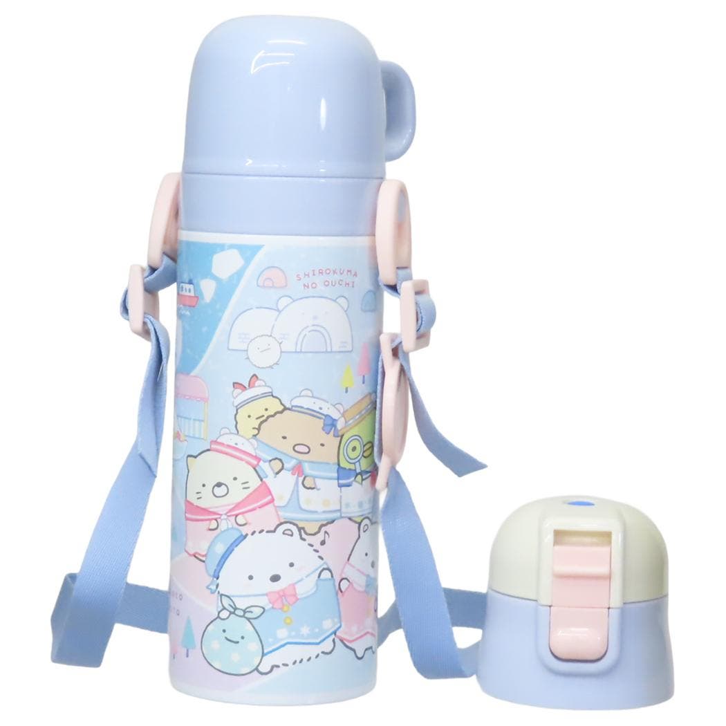 すみっコぐらし 保温保冷水筒 超軽量コンパクト2WAYステンレス
