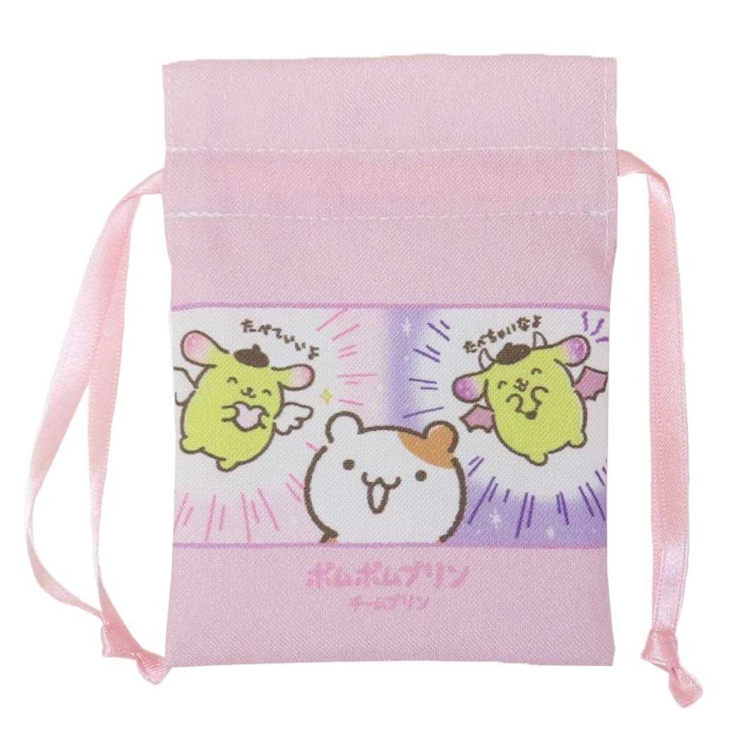 ポムポムプリン ミニ巾着袋 豆巾着[品番：BREW0180208