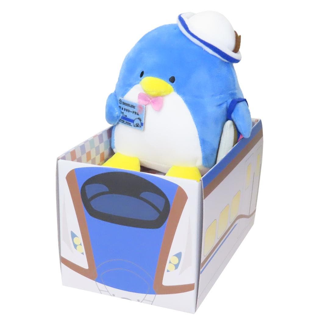 タキシードキャラクターぬいぐるみ タキシードサム プラッシュドール 新幹線BOX付ぬいぐるみ[品番