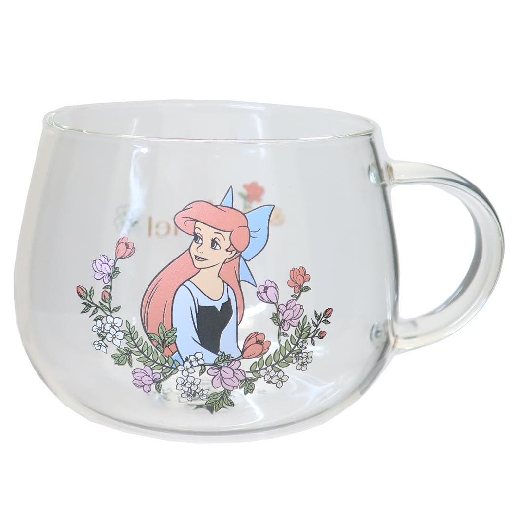 フェイスマグ リトルマーメイド リトルマーメイド マグカップ 耐熱ガラスマグ[品番：BREW0182299
