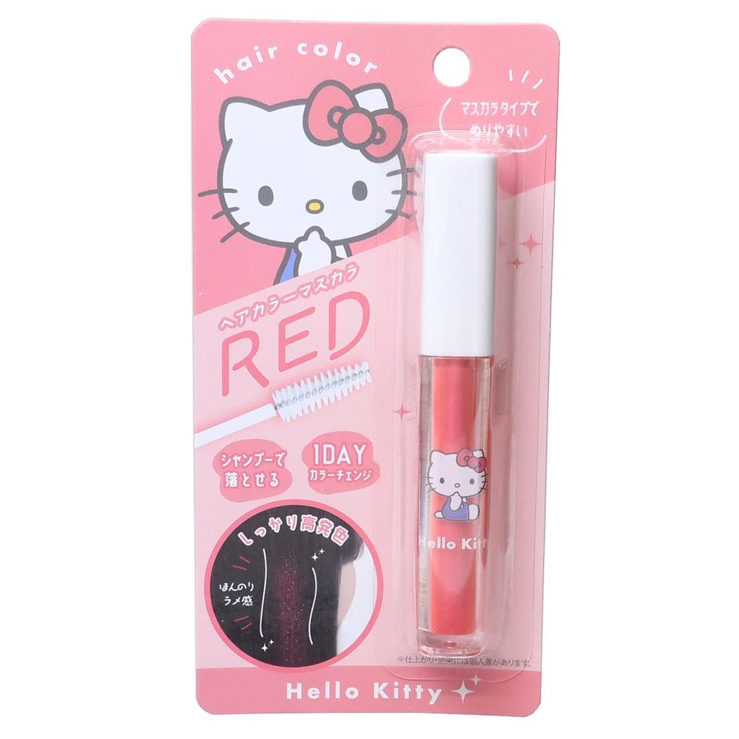 ハローキティ　マスコット付　メイクアップコレクション　マスカラ ハローキティ ヘアカラー用品 ヘアカラーマスカラ[品番：BREW0184808