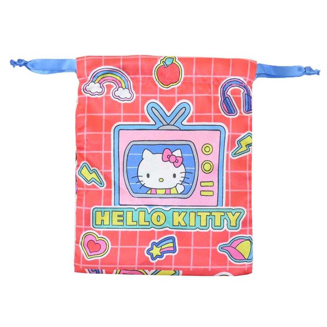 ハローキティ 巾着袋 リボン巾着[品番：BREW0187249