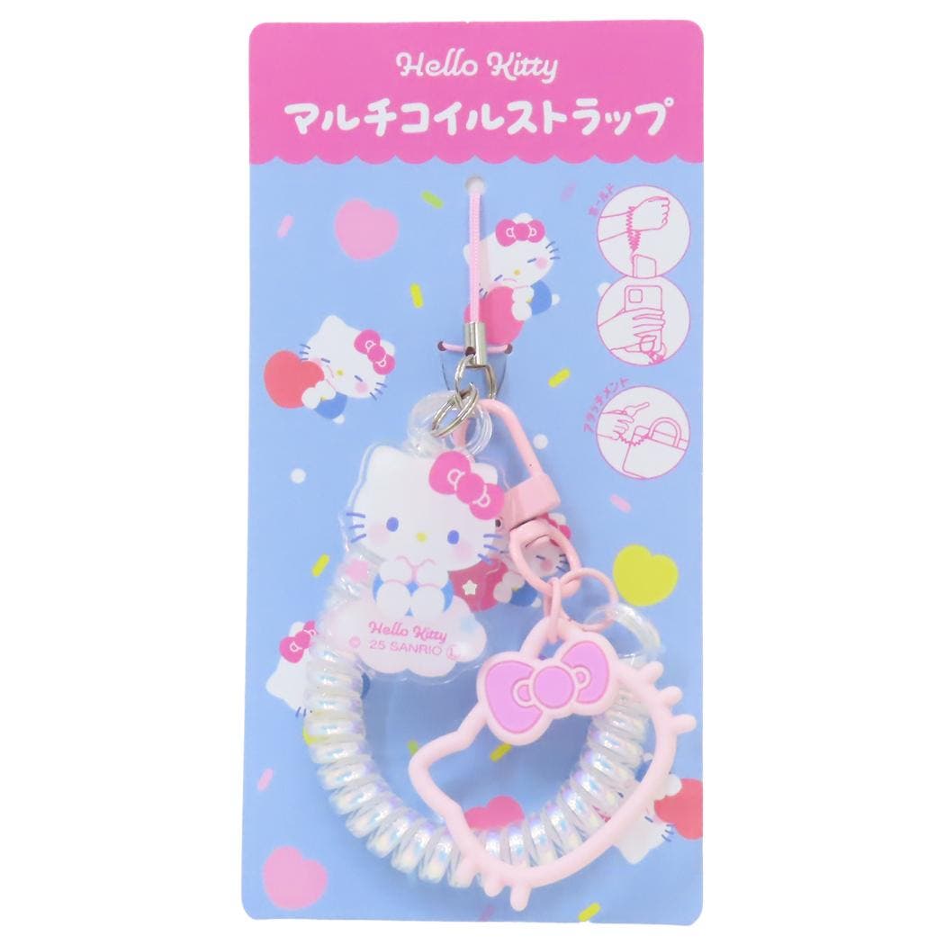 ハローキティ スマホアクセ マルチコイルストラップ[品番