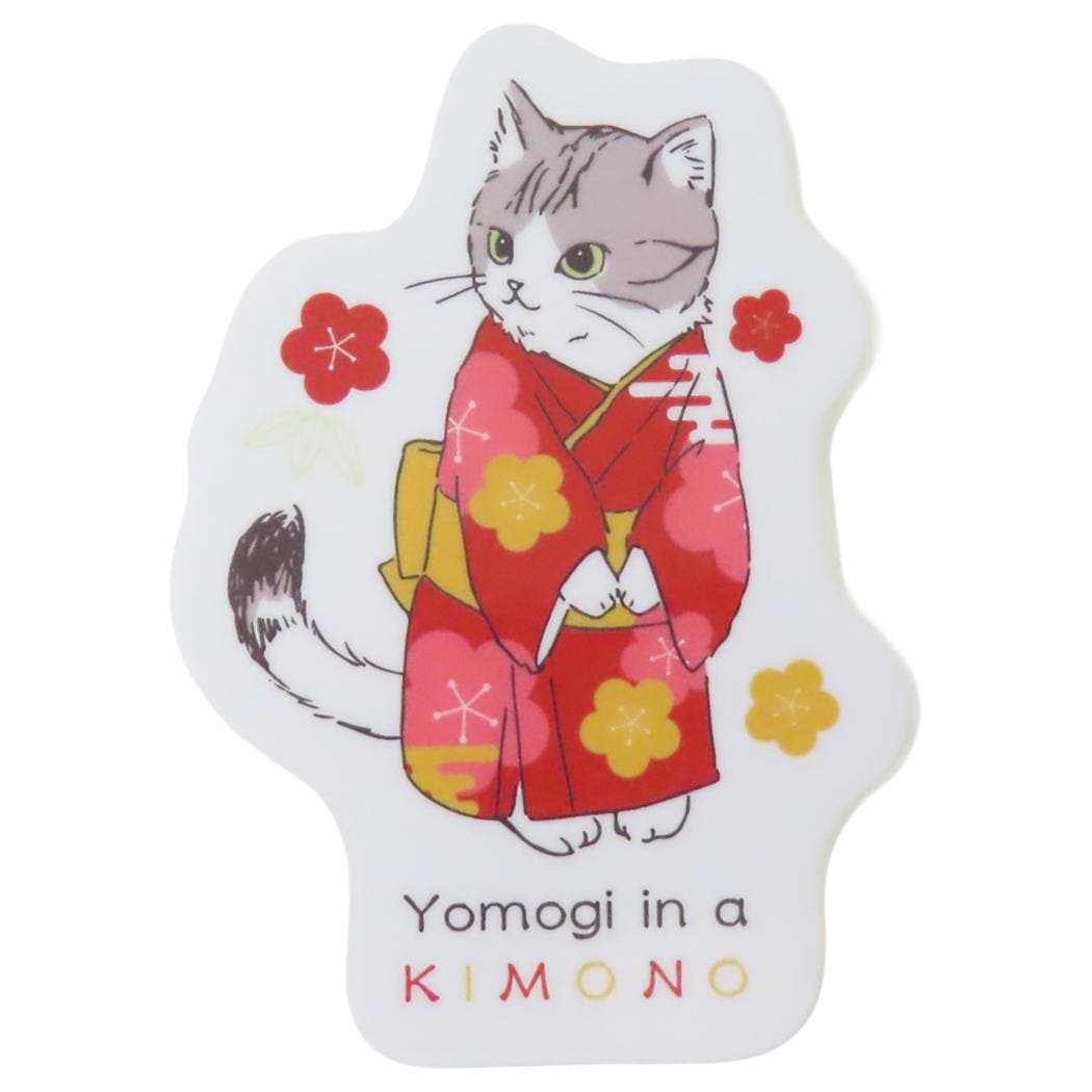 ダイカットシール ステッカー よもぎと着物[品番：BREW0188758