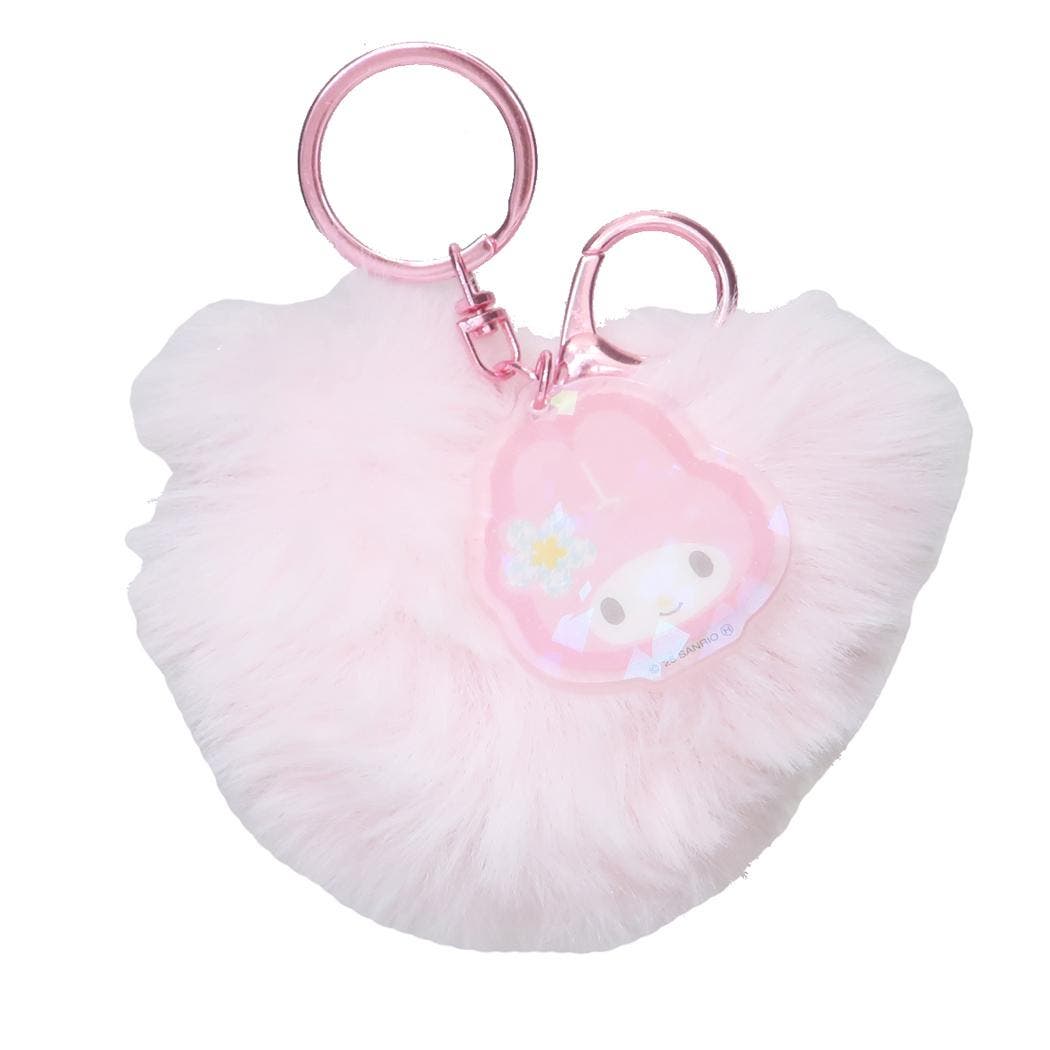 ファーキーホルダー ピンク キャラクター顔付き ピンクファーキャラクターキーホルダー - メルカリ