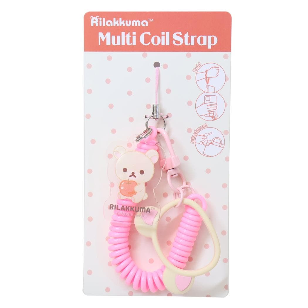 リラックマ 携帯ストラップ マルチコイルストラップ[品番