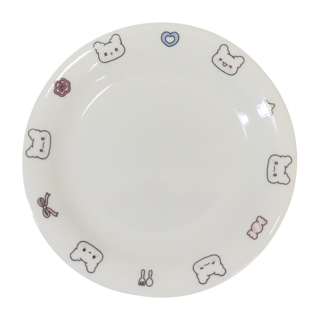 はなまるおばけ ポップアップ ケーキプレート 茶碗 皿 スプーン