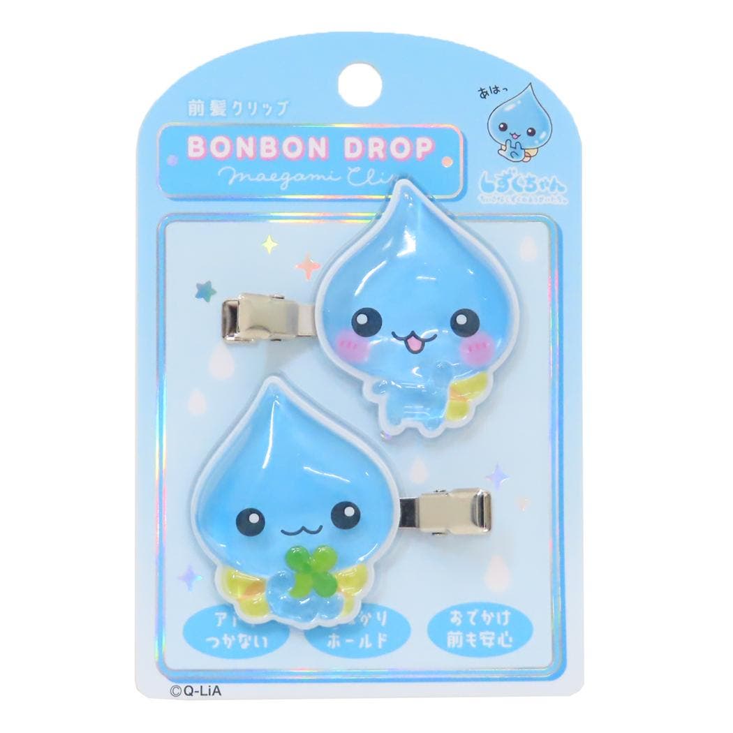しずくちゃん ヘアアクセ ボンボンドロップ前髪クリップ[品番