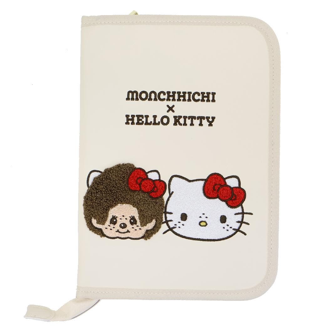 モンチッチxハローキティ 母子手帳ケース マルチポーチ[品番