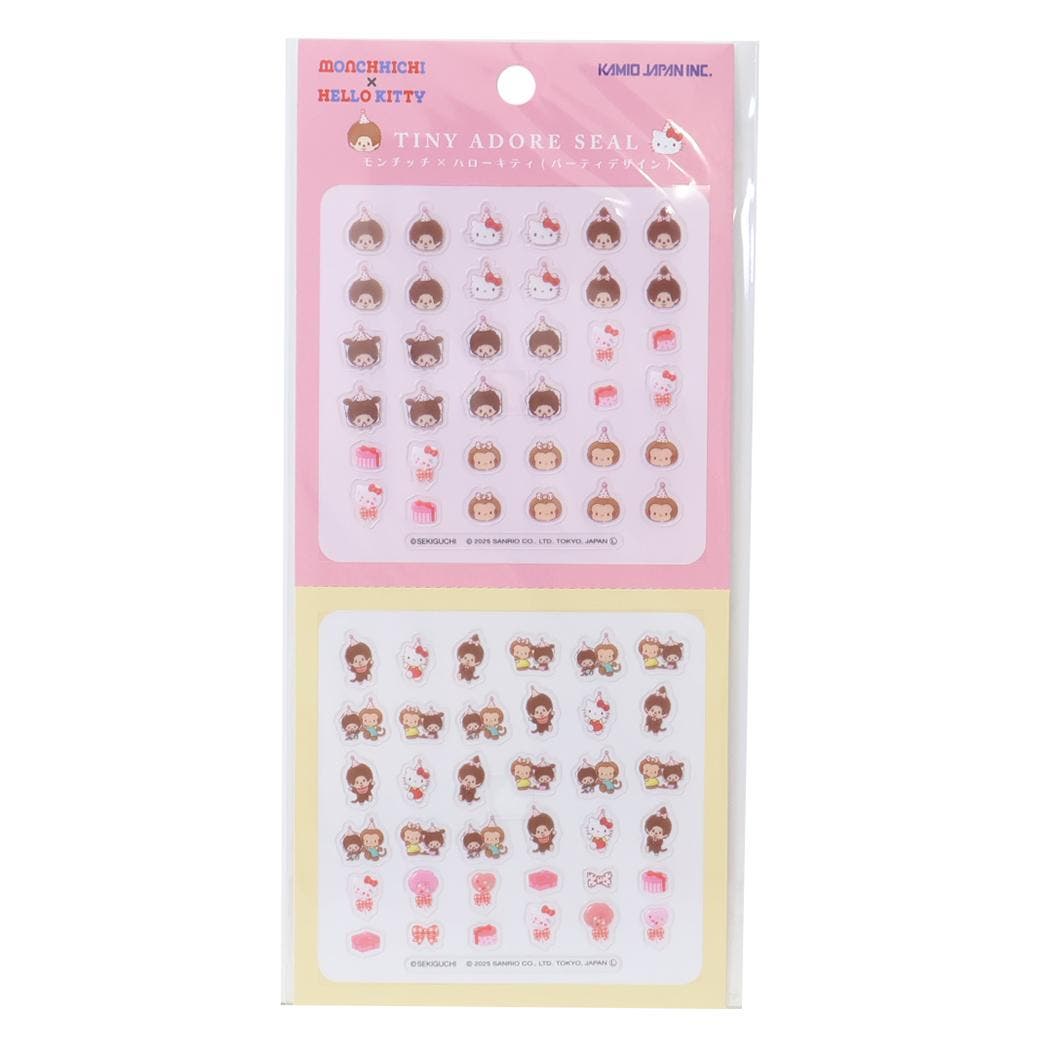 モンチッチxハローキティ シールシート TINY[品番：BREW0194165