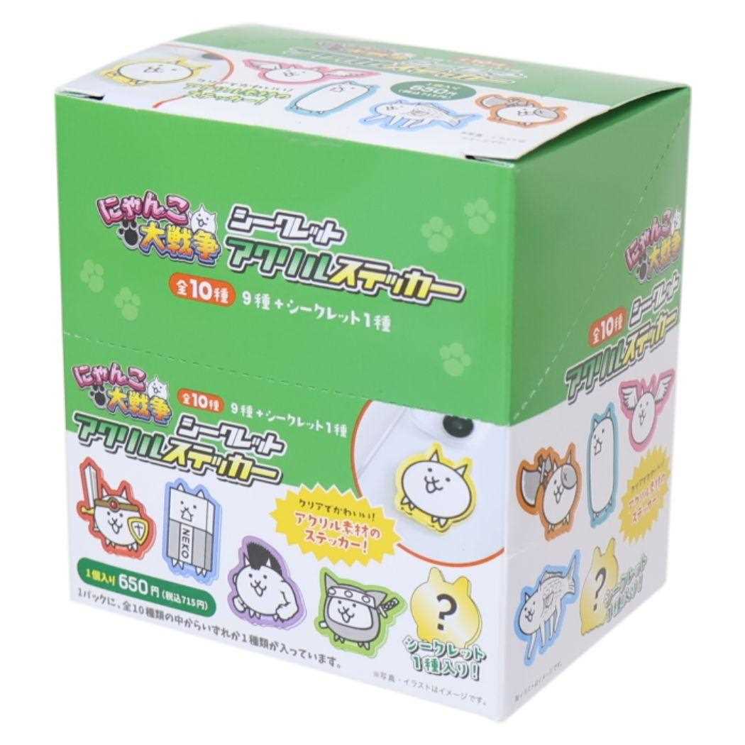 にゃんこ大戦争 ダイカットシール シークレットアクリルステッカー