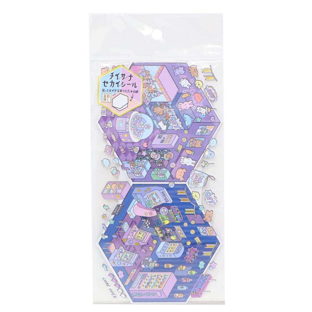シールシート チイサナセカイシール クレーンゲームnoオミセ[品番