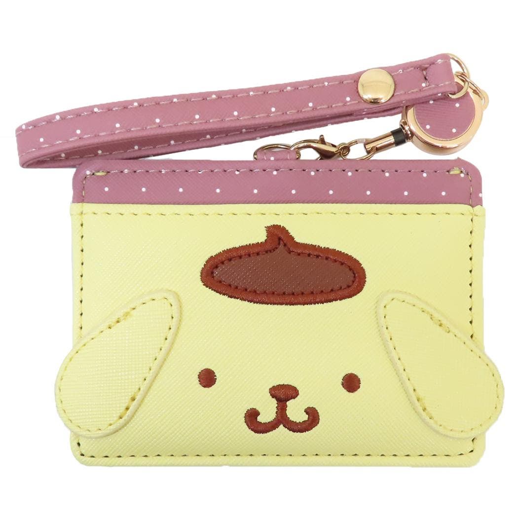 レア!!! ポムポムプリン まんまる パスケース ポムポムプリン 定期入れ リール付きパスケース[品番：BREW0201364