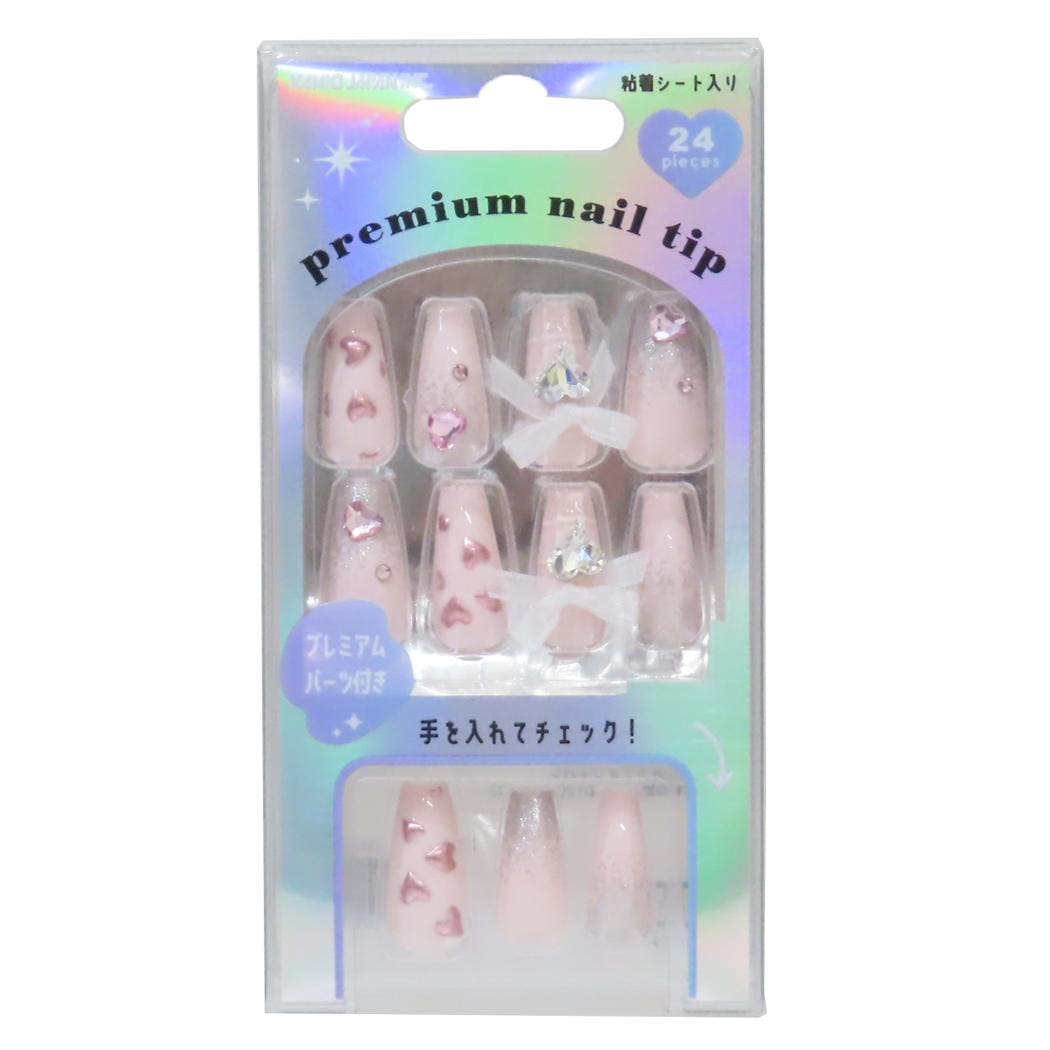 コスメ雑貨 プレミアムネイルチップ ロングスクエア[品番：BREW0206711