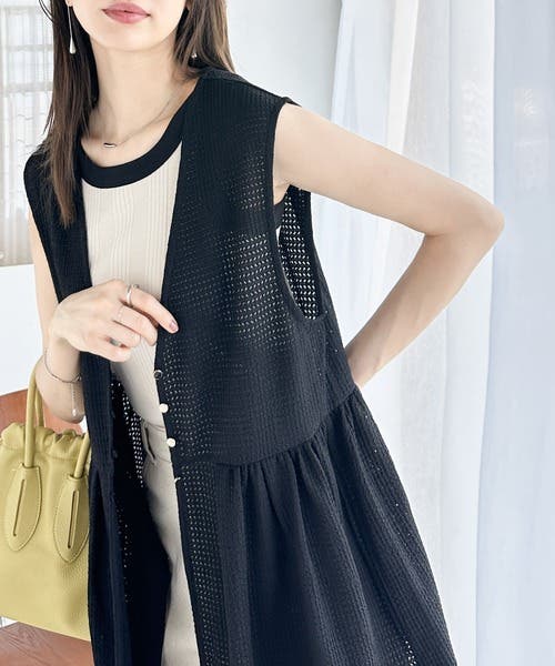 ella_selectshop エラ　ぺプラムジレ　ベスト ella_selectshop エラ ぺプラムジレ ベスト ella_selectshop