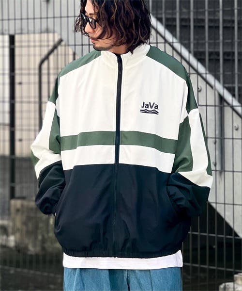 JaVaジャバ コラボ》シャカシャカ配色切替えブルゾン[品番