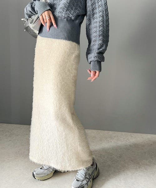 fumika uchida MOHAIR SHAGGY LEG COVER