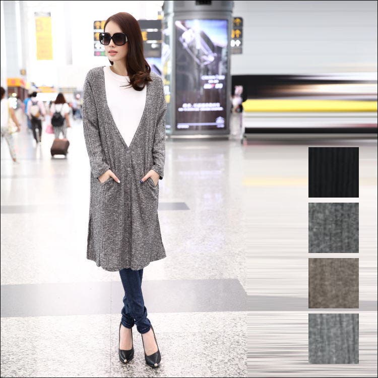 コーディガン ロング ニットコート[品番：CLVW0000505]｜CLOVERDEPOT