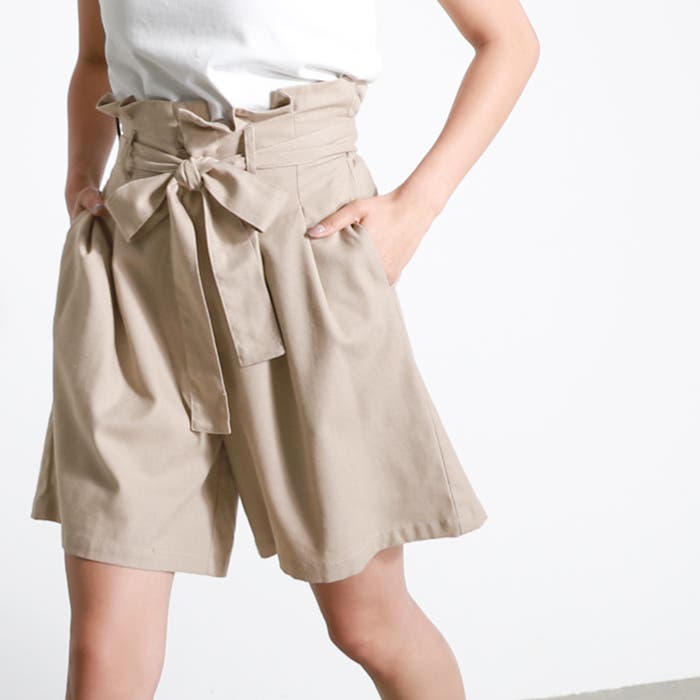 ショートパンツ レディース リネン風[品番：PA000010818]｜coca（コカ