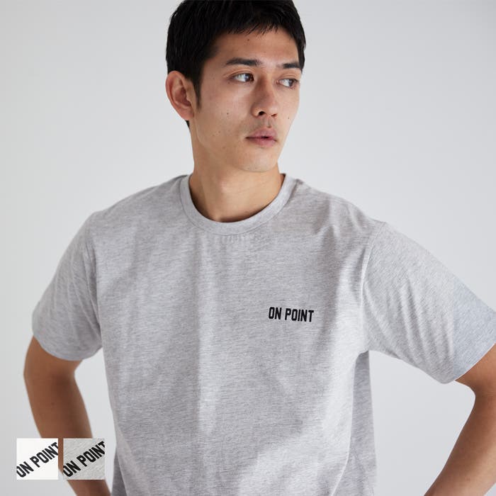 ワンポイントプリントTシャツ メンズ[品番：PA000016899]｜coca