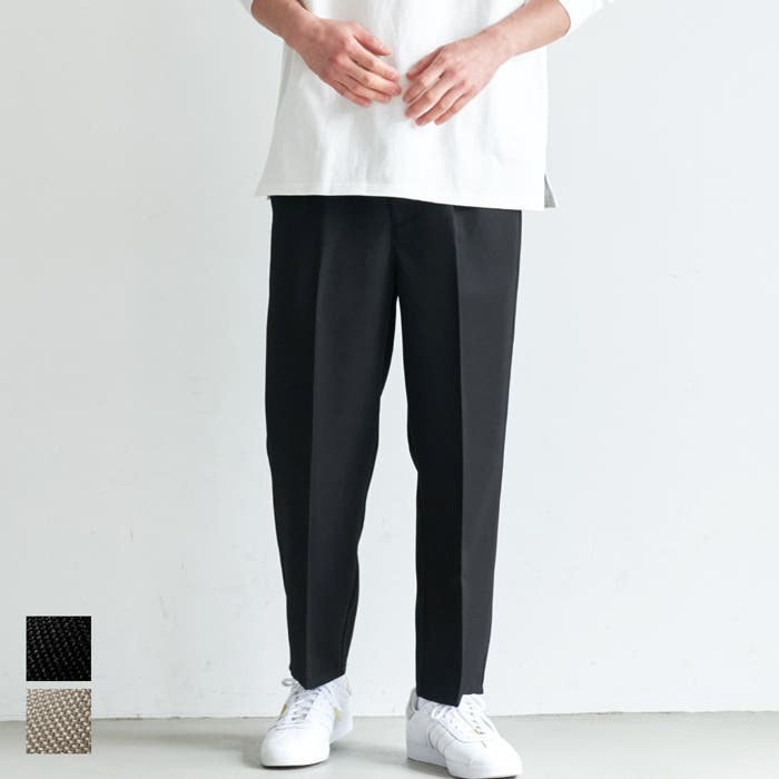 PERFORMANCE PANTS／タックテーパードパンツ／ウォッシャブル