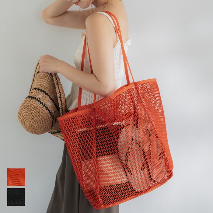 メッシュトートバッグ レディース[品番：PA000017216]｜coca