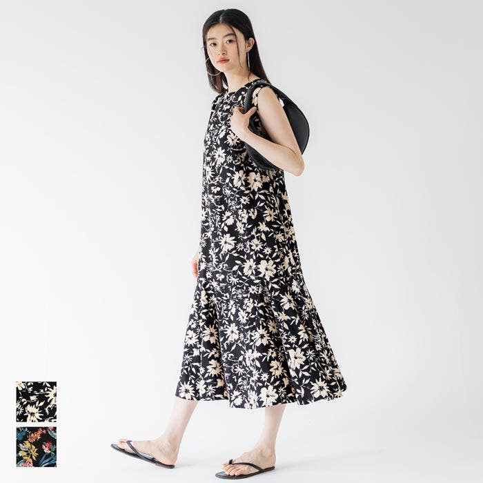 新品】ミナペルホネン good old 花柄 ワンピース ノースリーブドレス