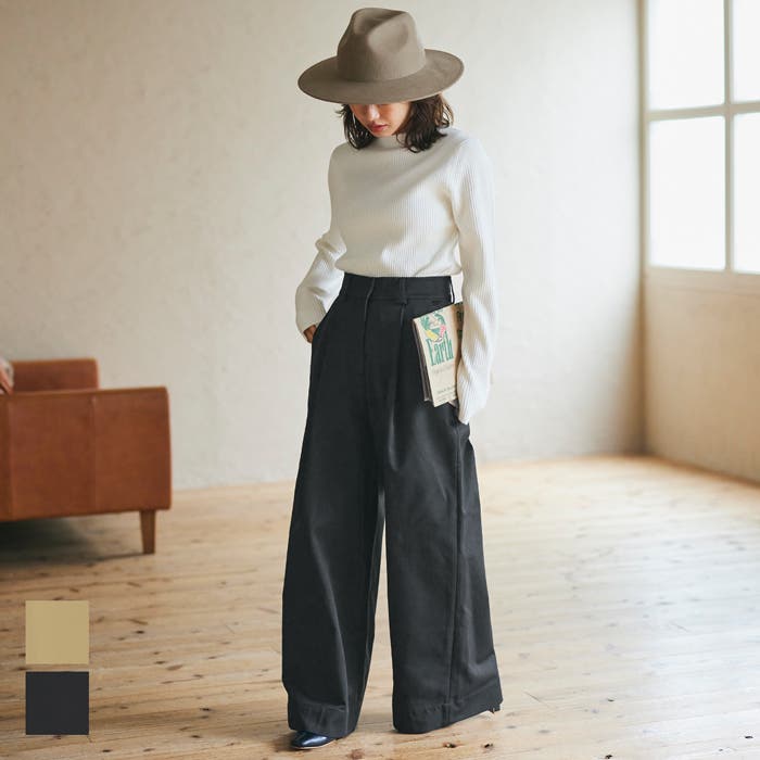 NEAT CHINO タックパンツ 46 オレンジ NEAT｜COLOR COTTON DUCK PANTS - Orange｜PRODUCT｜Continuer