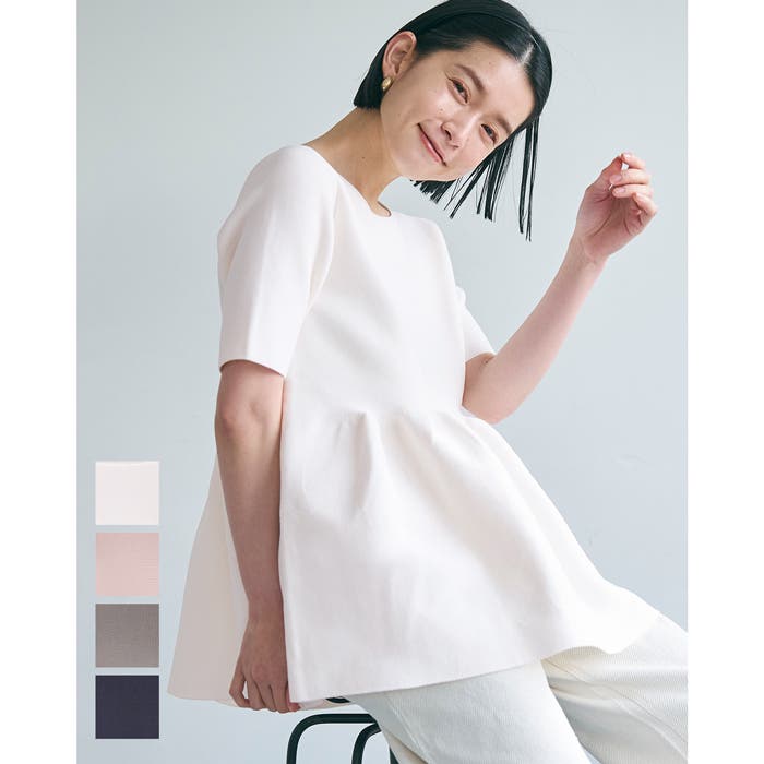 スポンディッシュペプラムニット レディース[品番：PA000015636]｜coca 