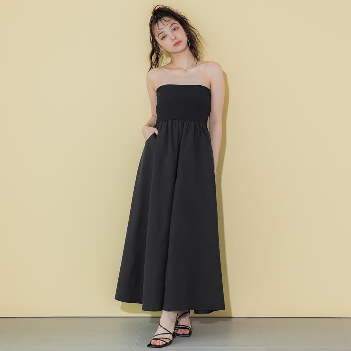Kappa カッパ ニッキー レディース AUTHENTIC ベアトップドレス アパレル ワンポイントロゴ 244663 Kappa カッパ ニッキー レディース AUTHENTIC ベアトップドレス