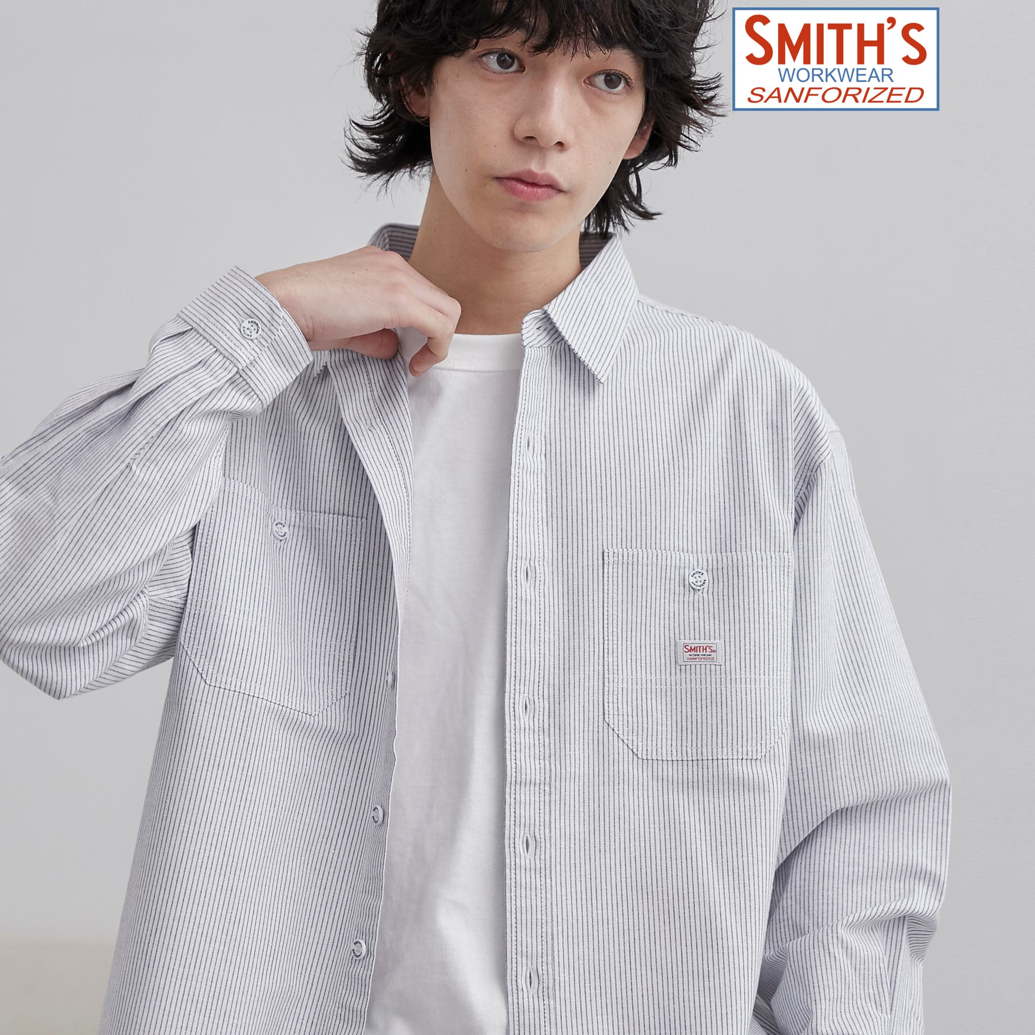 SMITH'S（スミス）別注ストライプワークシャツ（その他1）[品番