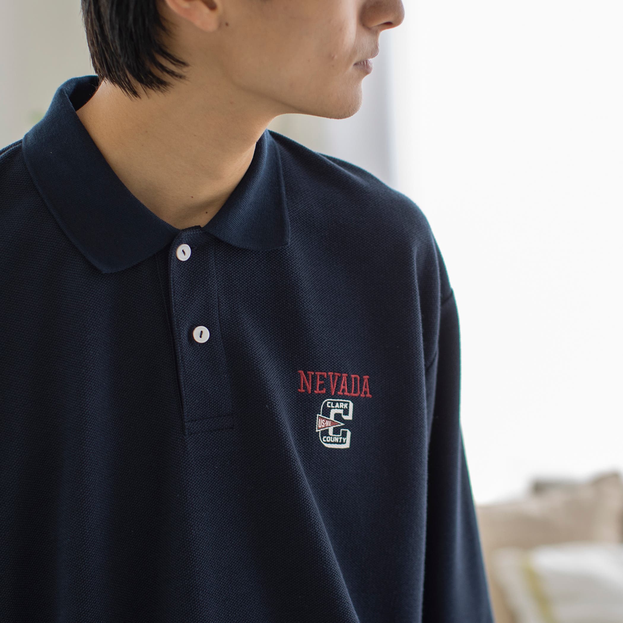 マイクラ 人気アイテム カレッジ刺繍ポロシャツ[品番：COEW0003534]｜coen【men レディースウェア