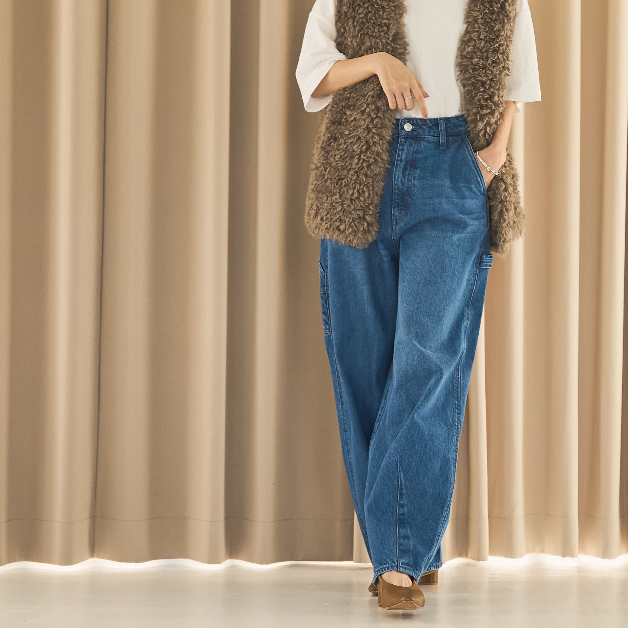 ペインターカーブデニムパンツ[品番：COEW0005928]｜coen【women