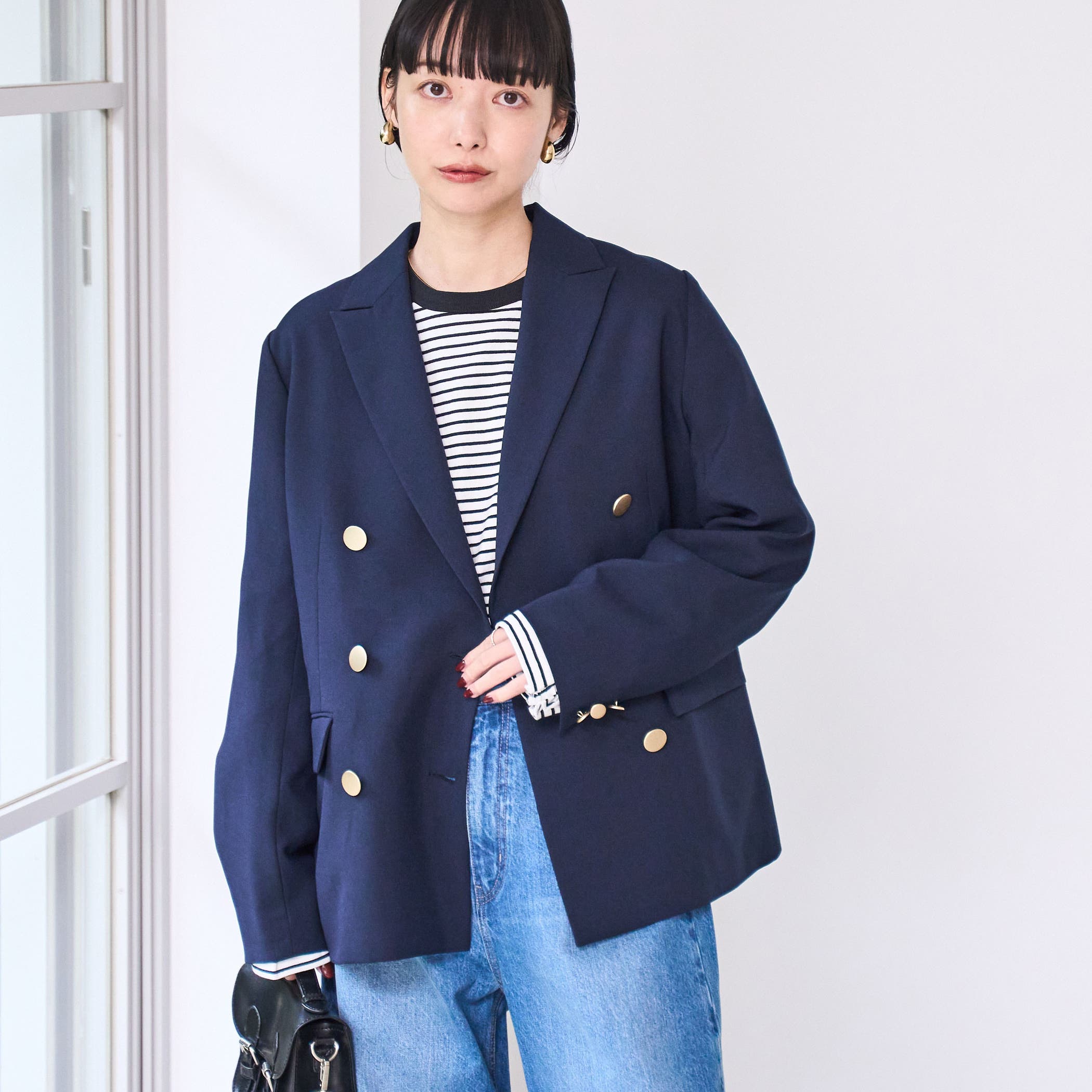 Kolor BEACON ネイビーブレザー　シングル2B Kolor BEACON ネイビーブレザー シングル2B