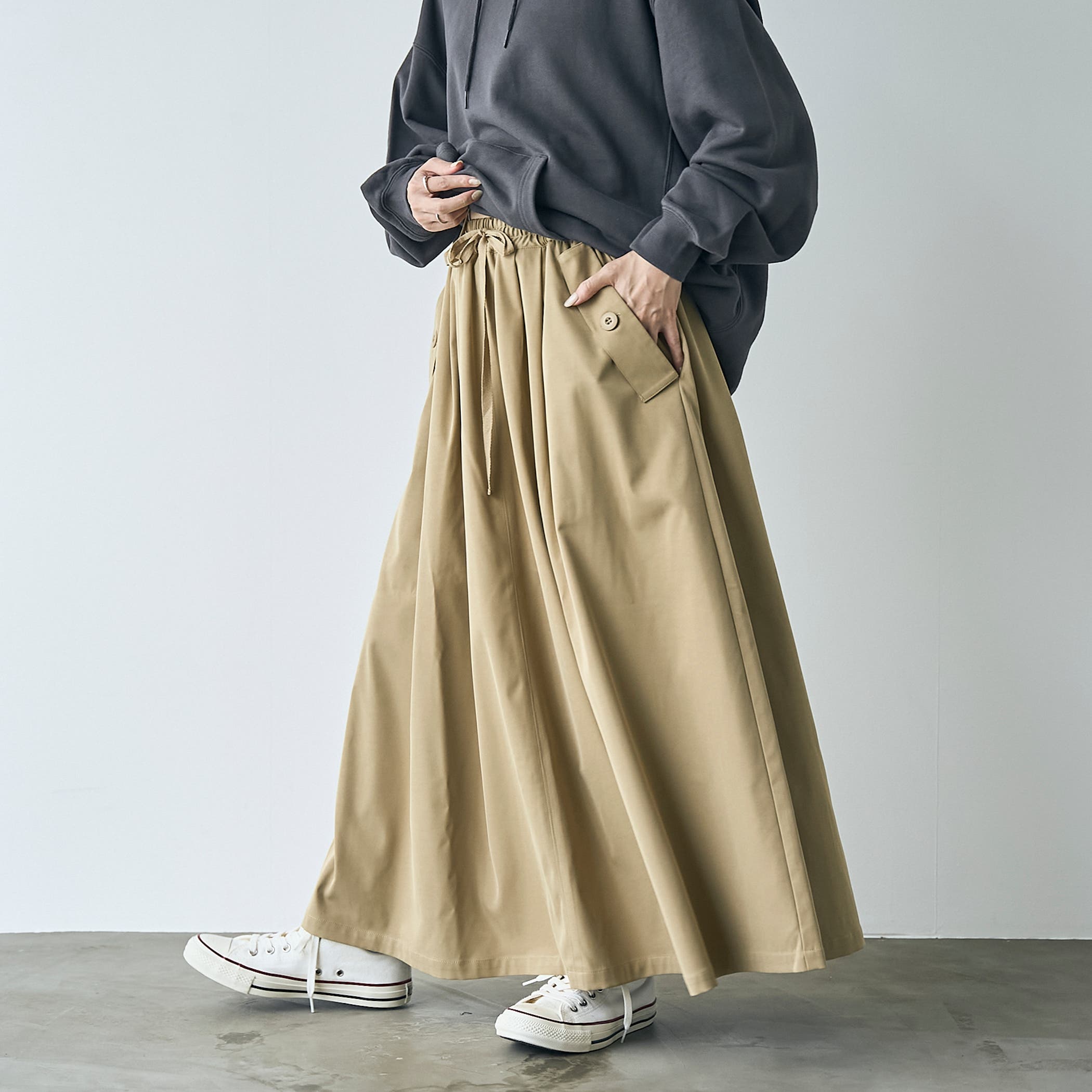 ピーチタッチフレアスカート[品番：COEW0006599]｜coen【women