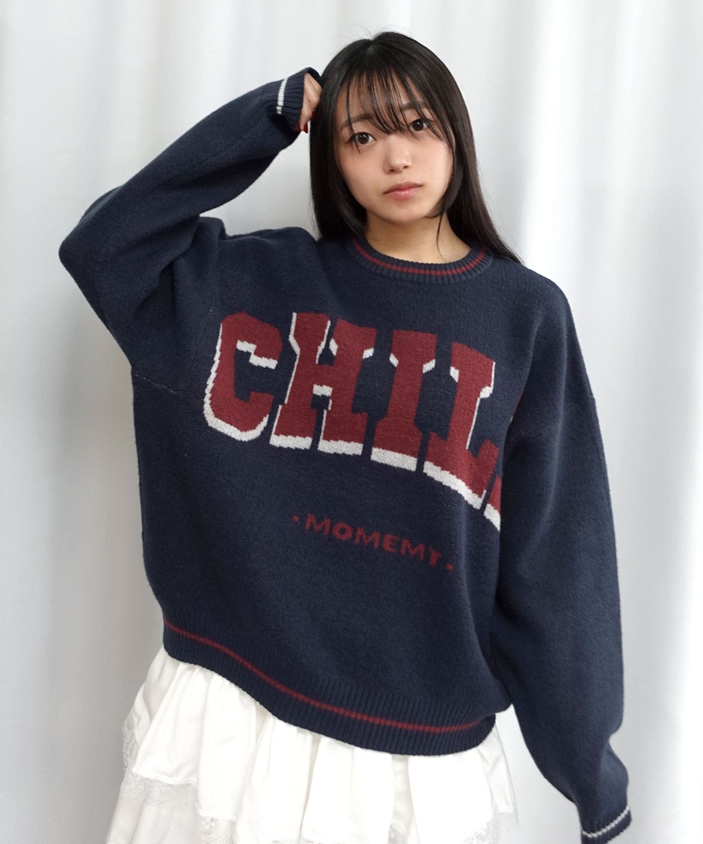 CHILLロゴジャガードニットプルオーバー[品番：TRIW0004193]｜CORNERS