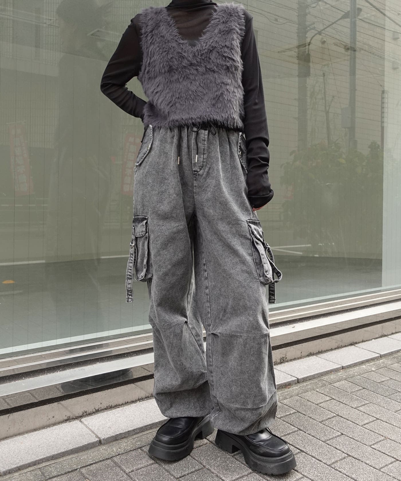 90s Pract 2way デタッチャブル パラシュート カーゴパンツ 極太 90s Pract 2way デタッチャブル パラシュート カーゴパンツ 極太